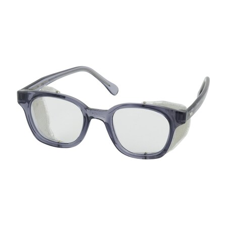 Pip Full Frame Safety Glasses with Smoke Frame, Clear Lens and Anti-Scratch / Anti-Fog Coating 249-5907-400